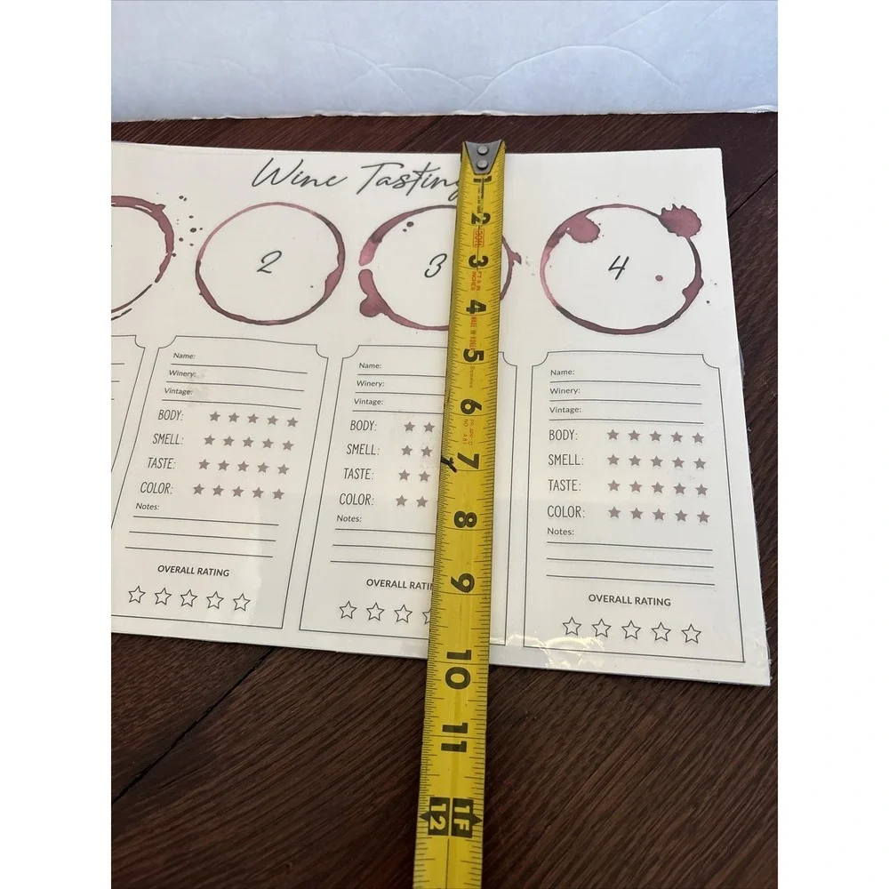 Santa Barbara Design Studio VINO 1948 Wine Tasting Placemats 24-Count Paper